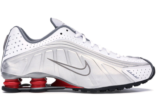 Nike Shox R4 Metallic Silver Comet Red (2018)