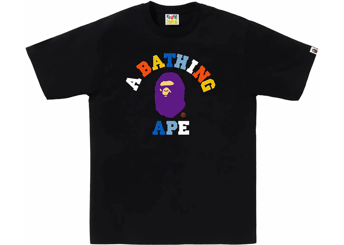 BAPE Colors College Tee (SS24) Black - Preowned