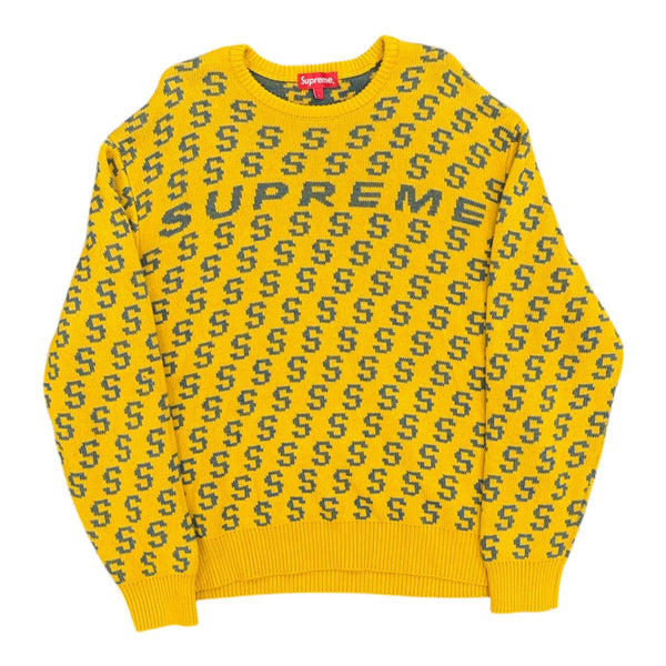 Supreme S Repeat Sweater Yellow - Preowned
