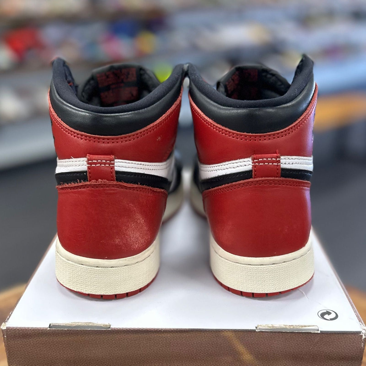 Jordan 1 Retro High OG Black Toe Reimagined (GS) - Preowned