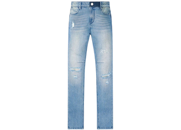 RTA Bryant Skinny Jeans Blue Haze Triple Cross