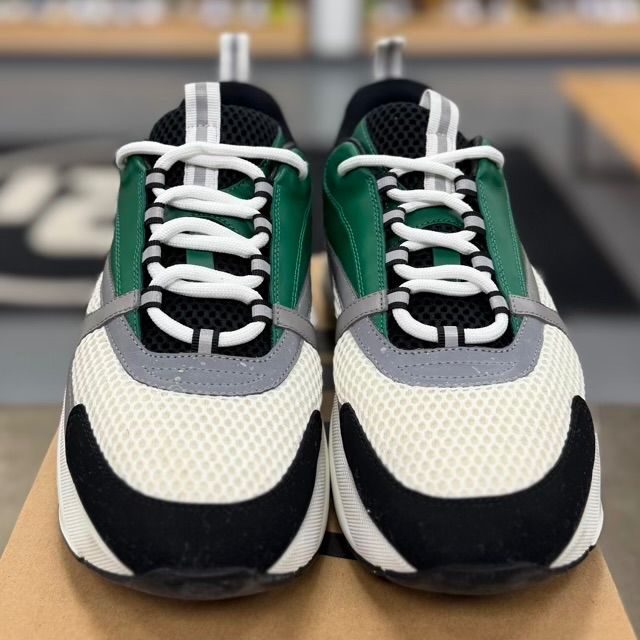 Dior B22 White Green Calfskin - Preowned