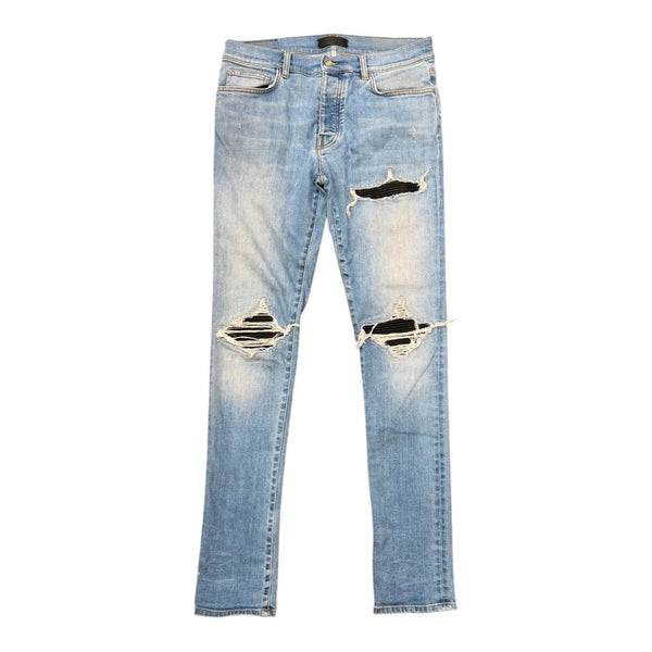 Amiri MX1 Ultrasuede Jean (Inidgo/ Black Patch) - Preowned
