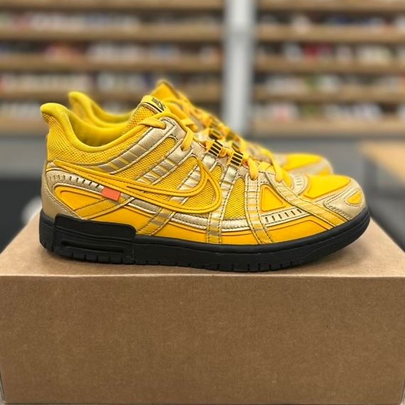 Nike Air Rubber Dunk Off-White University Gold - Preowned