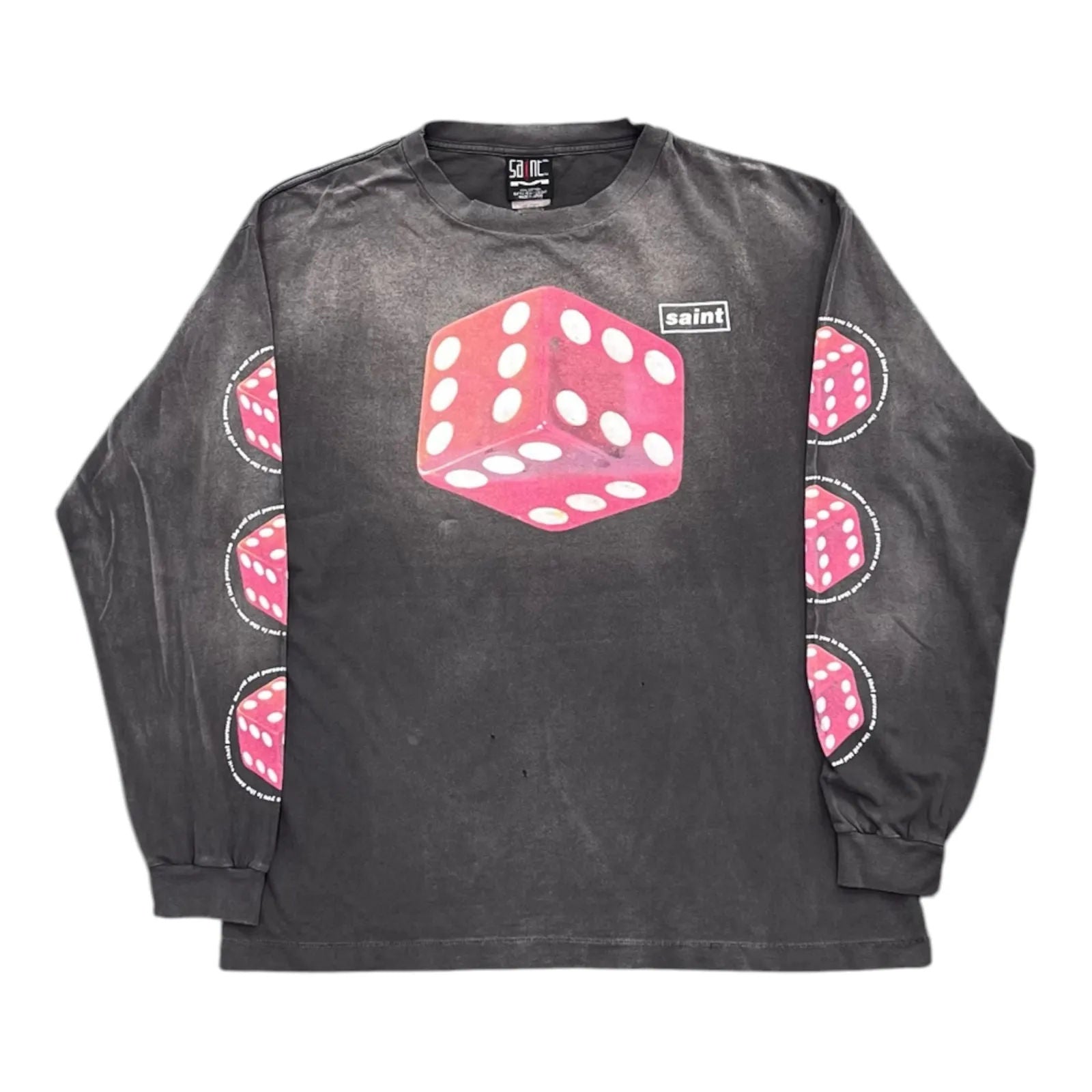 Saint Michael Dice L/S Tee (Vintage Black) - Preowned