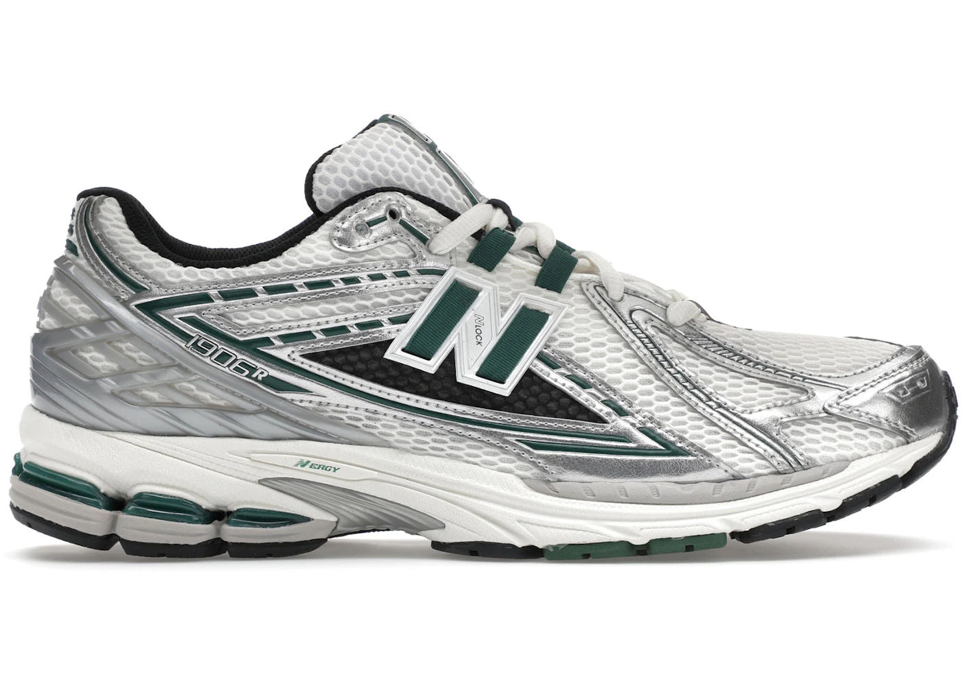 New Balance 1906R Silver Metallic Nightwatch Green - Preowned