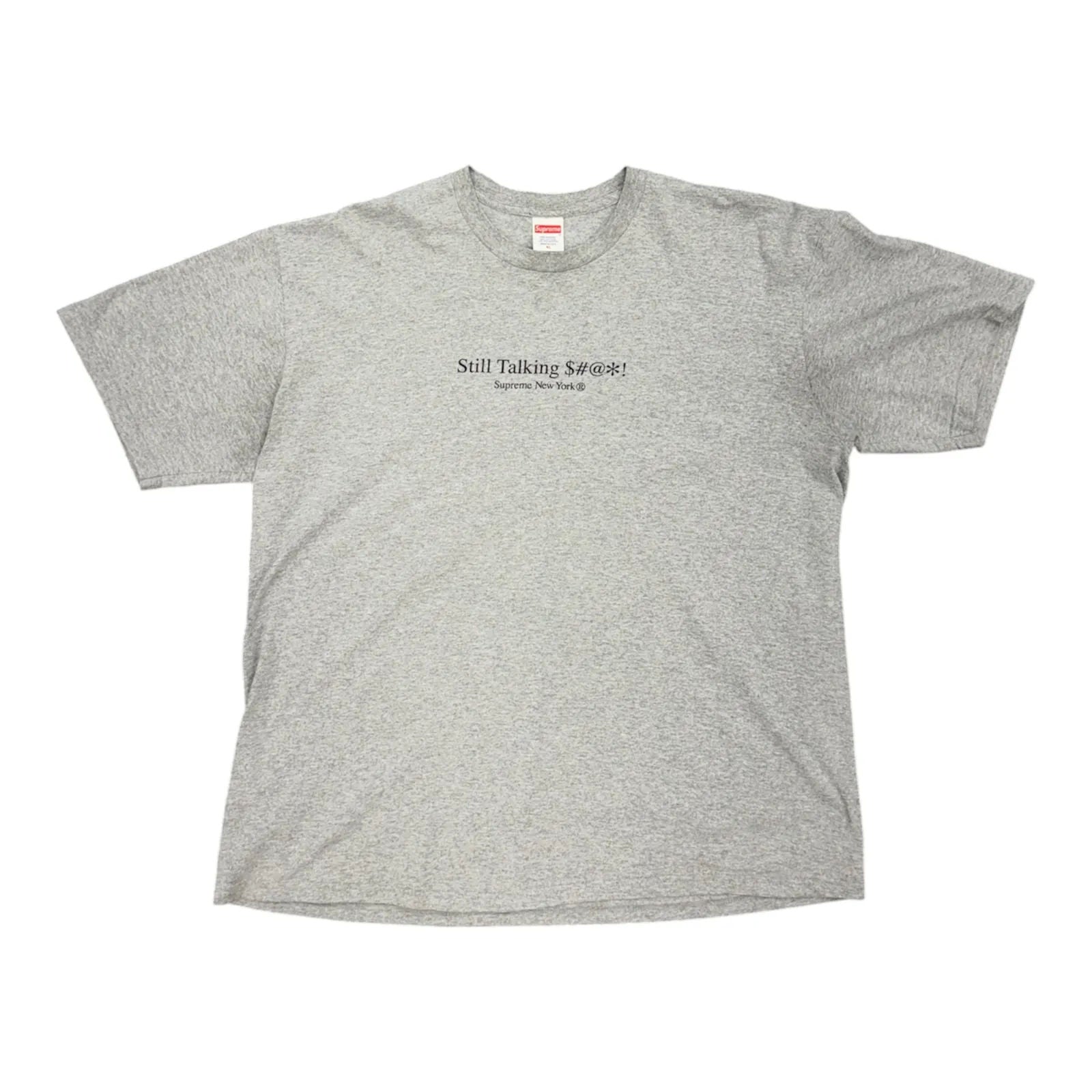 Supreme Still Talking Tee Heather Grey - Preowned
