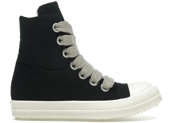 Rick Owens DRKSHDW Hollywood Jumbo Lace Puffer High Top Black Milk - Preowned