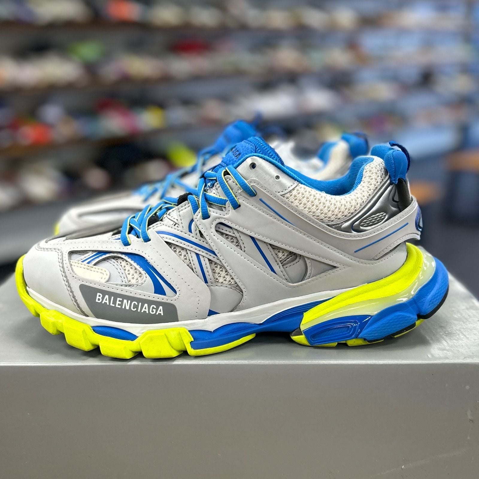 Balenciaga Track Gray Blue Yellow - Preowned