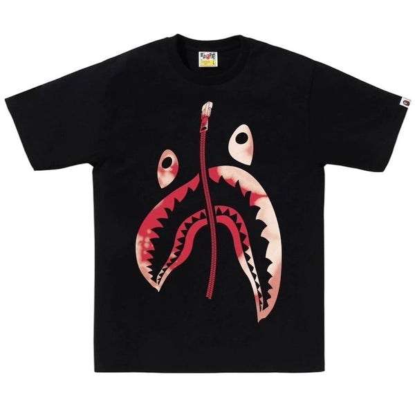 Bape Tie Dye Twist Shark Tee (Black)