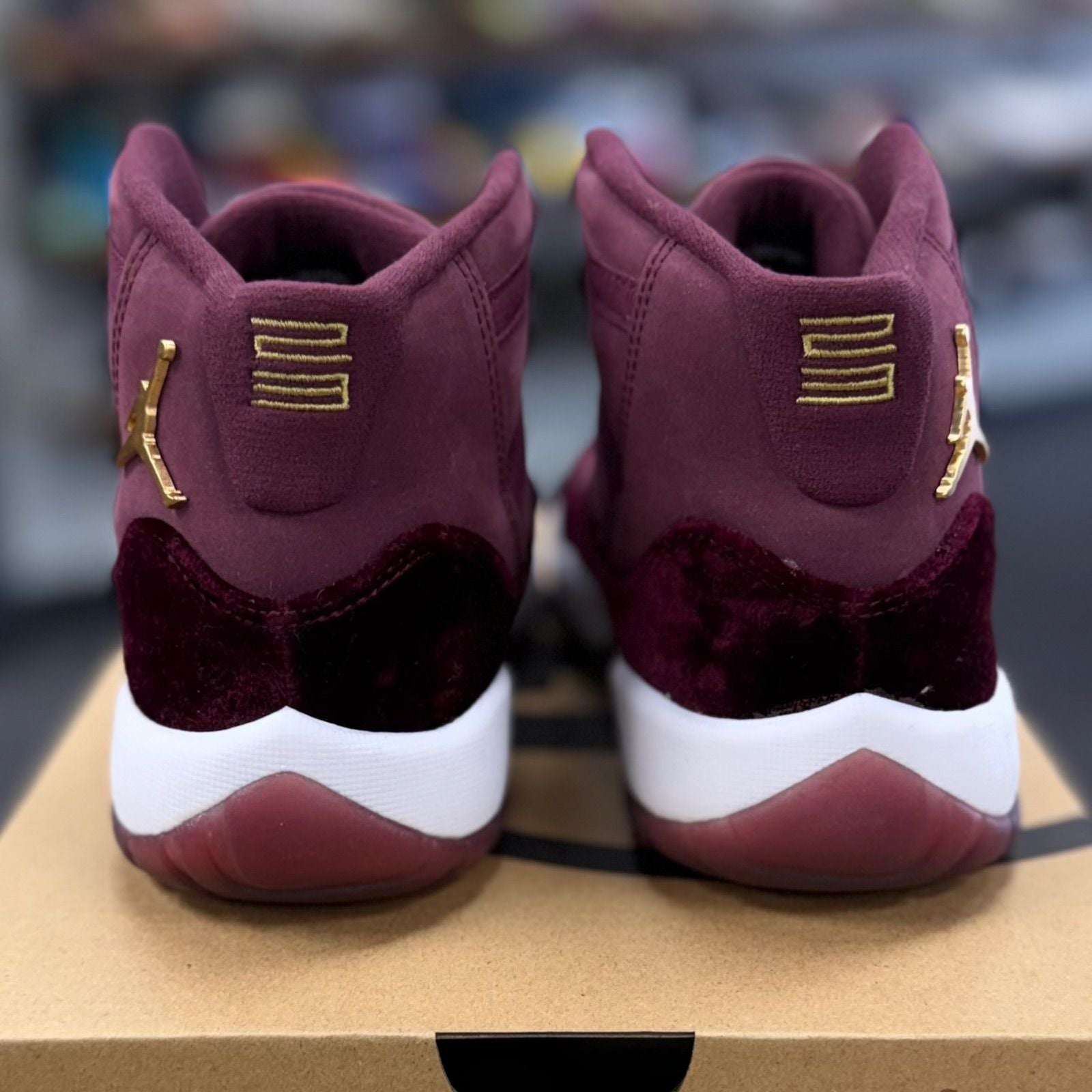 Jordan 11 Retro Heiress Night Maroon (GS) - Preowned