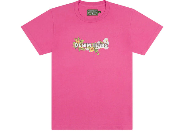 Denim Tears Floral Logo Tee Pink