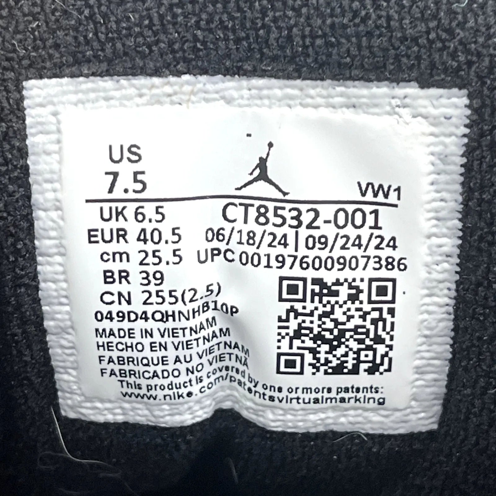 Jordan 3 Retro Black Cat (2025) - Preowned