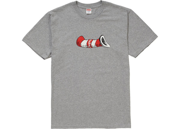 Supreme Cat in the Hat Tee Heather Grey - Preowned