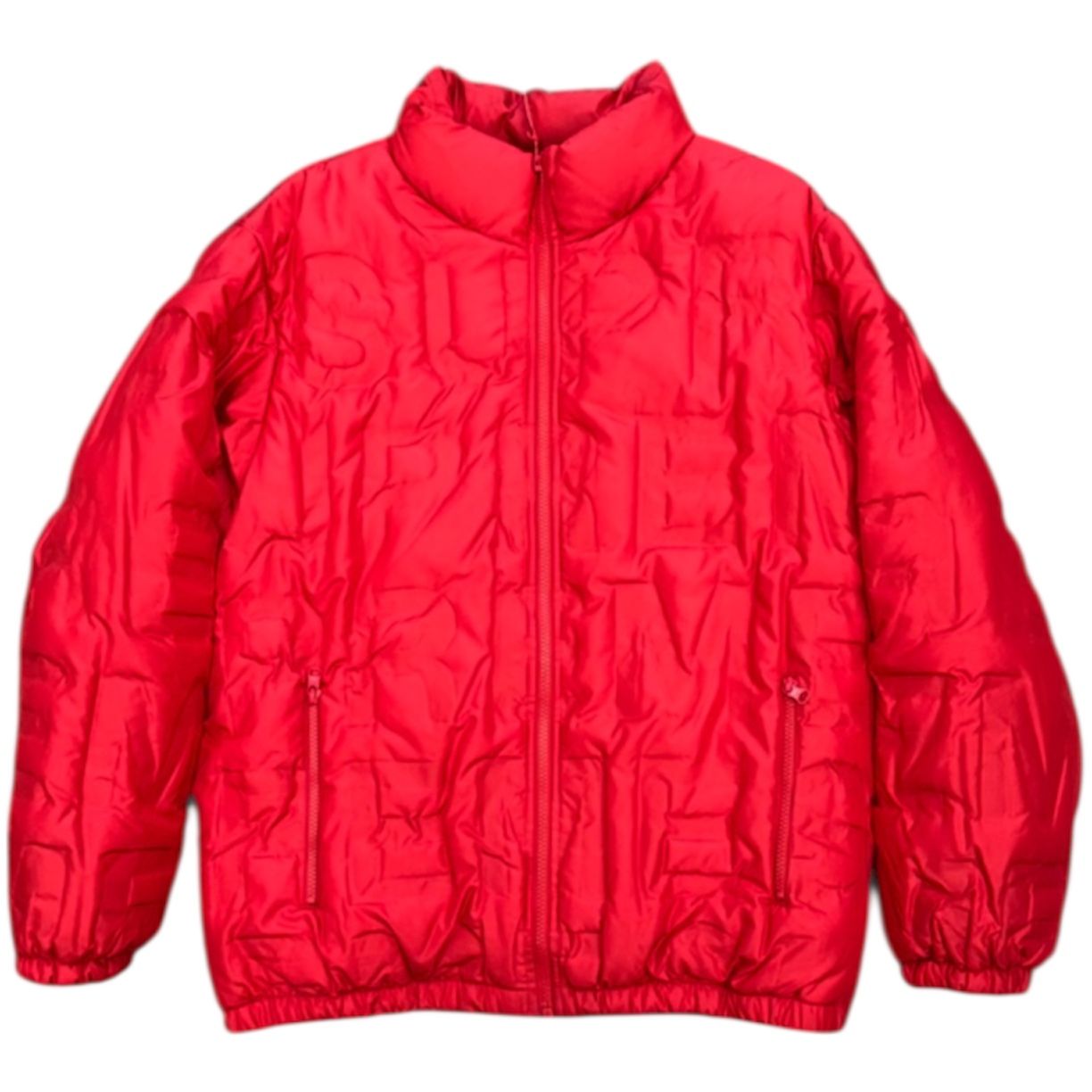 Supreme Bonded Logo Down Jacket Red - Preowned