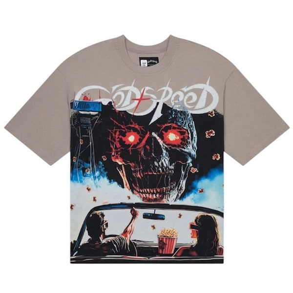 Godspeed Drive-In Tee (Stone Grey)