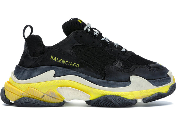 Balenciaga Triple S Black Yellow (Women's) - Preowned