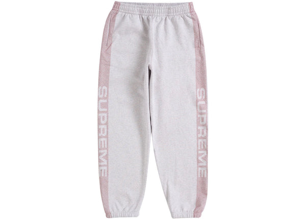 Supreme Jacquard Stripe Sweatpant Ash Grey - Preowned