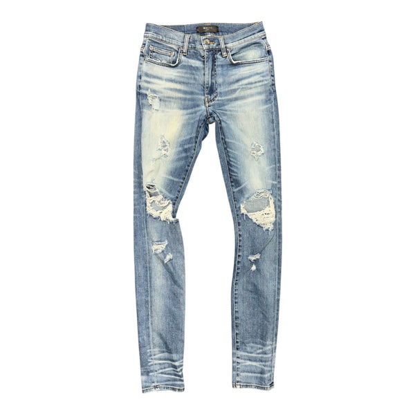 Amiri Knee Distressed Jean (Blue) - Preowned