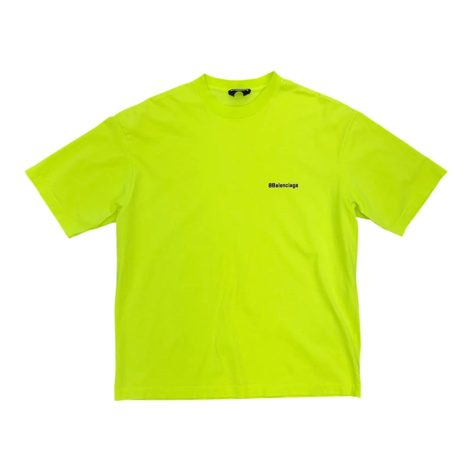 Balenciaga Logo Tee (Neon) - Preowned