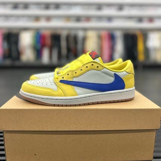 BRAND NEW STEAL - Jordan 1 Retro Low OG SP Travis Scott Canary (Women's)