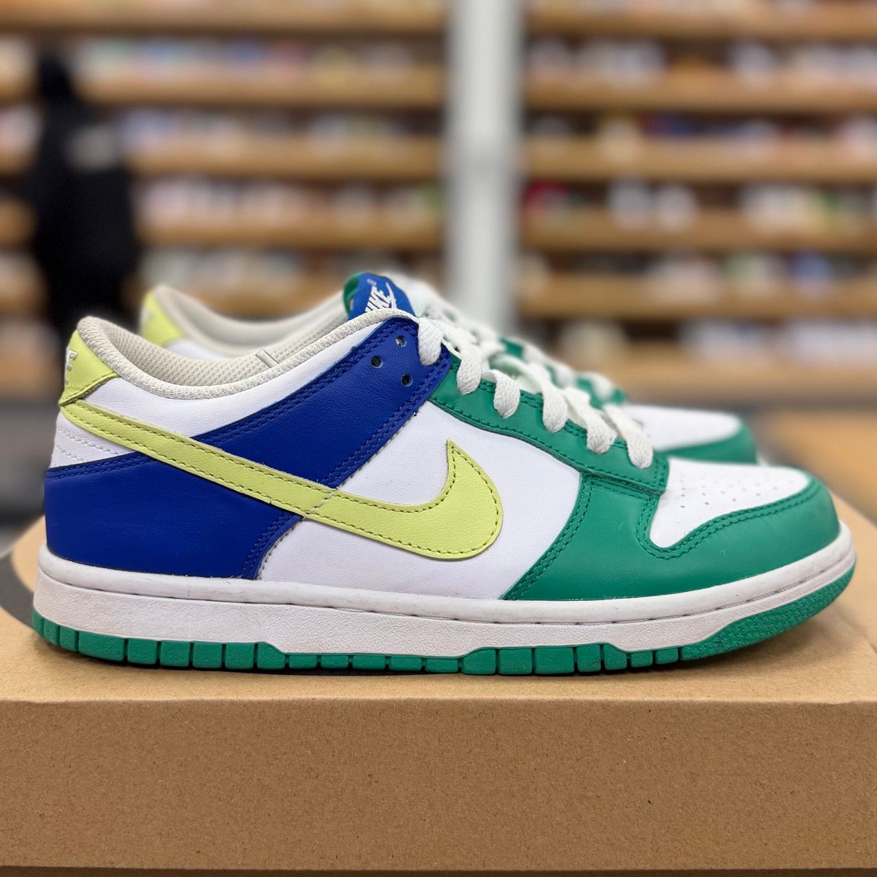 Nike Dunk Low Stadium Green Game Royal (GS) - Preowned
