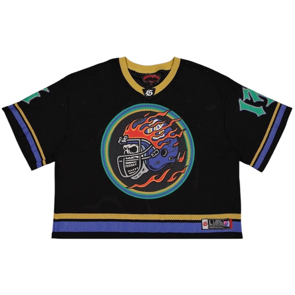 Godspeed First Down Jersey (Black/Yellow/Blue)