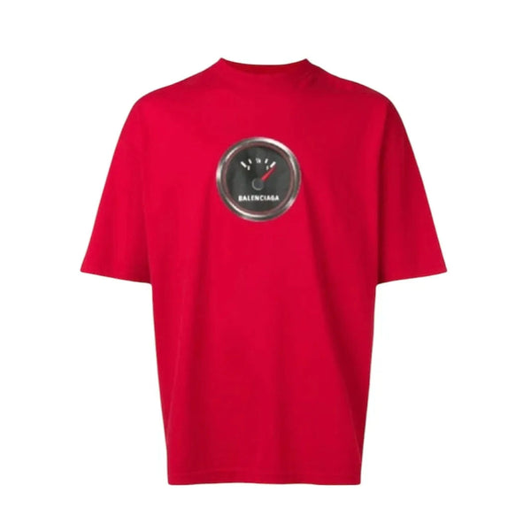 Balenciaga Fuel Gauge Tee (Red) - Preowned