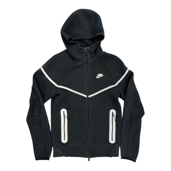 Nike Tech Fleece Reflective Full Zip Hoodie Black/Silver - Preowned