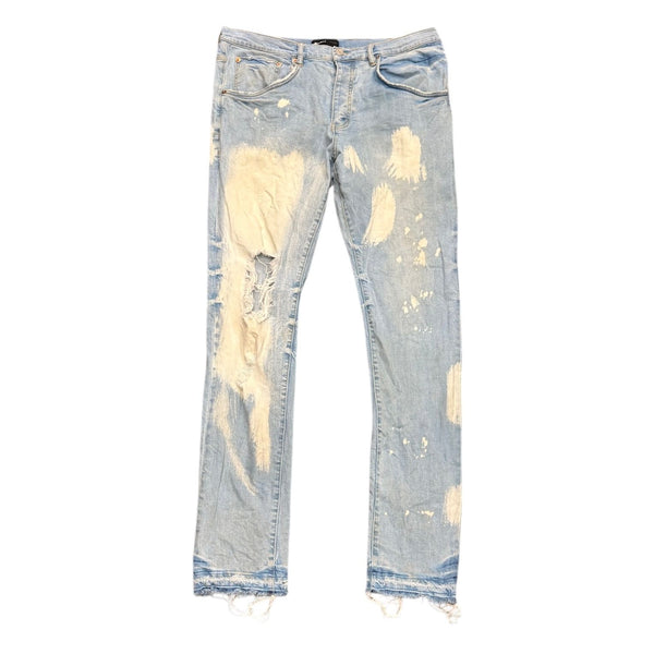 Purple Brand Bleached Blowout Jean (Light Indigo) - Preowned