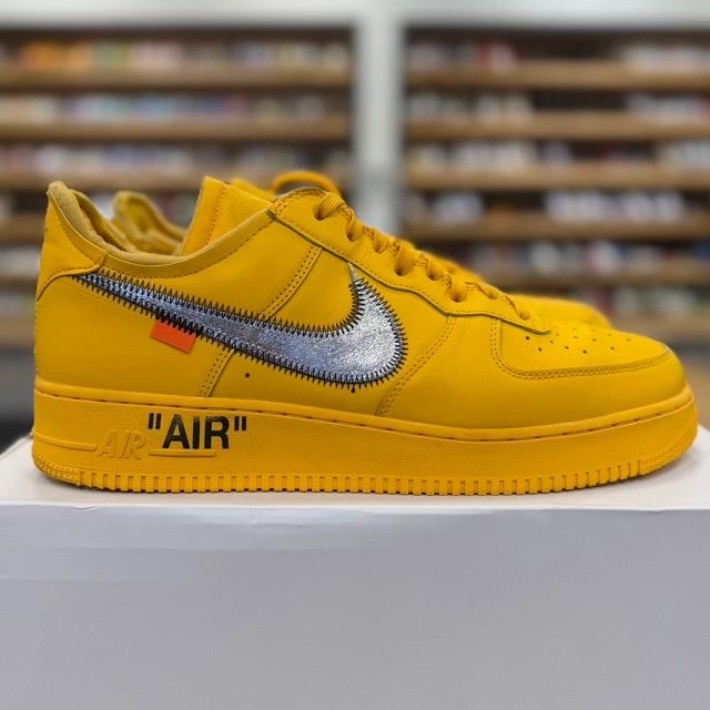 Nike Air Force 1 Low Off-White ICA University Gold - Preowned