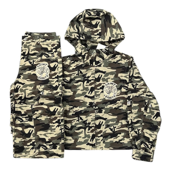 Saint Vanity Cargo Nylon Suit (Army Camo)