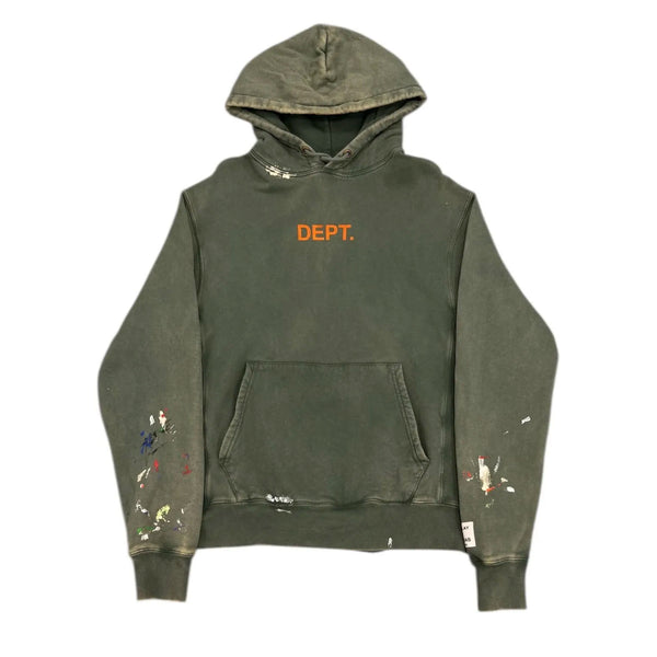 Gallery Dept. Paint Splatter Hoodie (Green) - Preowned