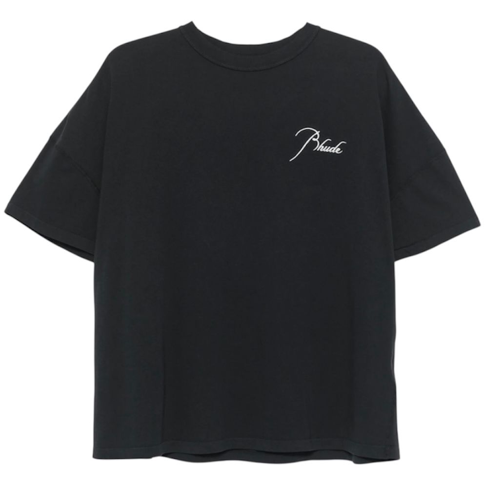 Rhude Embroidered Script Logo Tee - Preowned