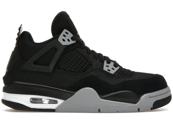 Jordan 4 Retro Black Canvas (GS) - Preowned