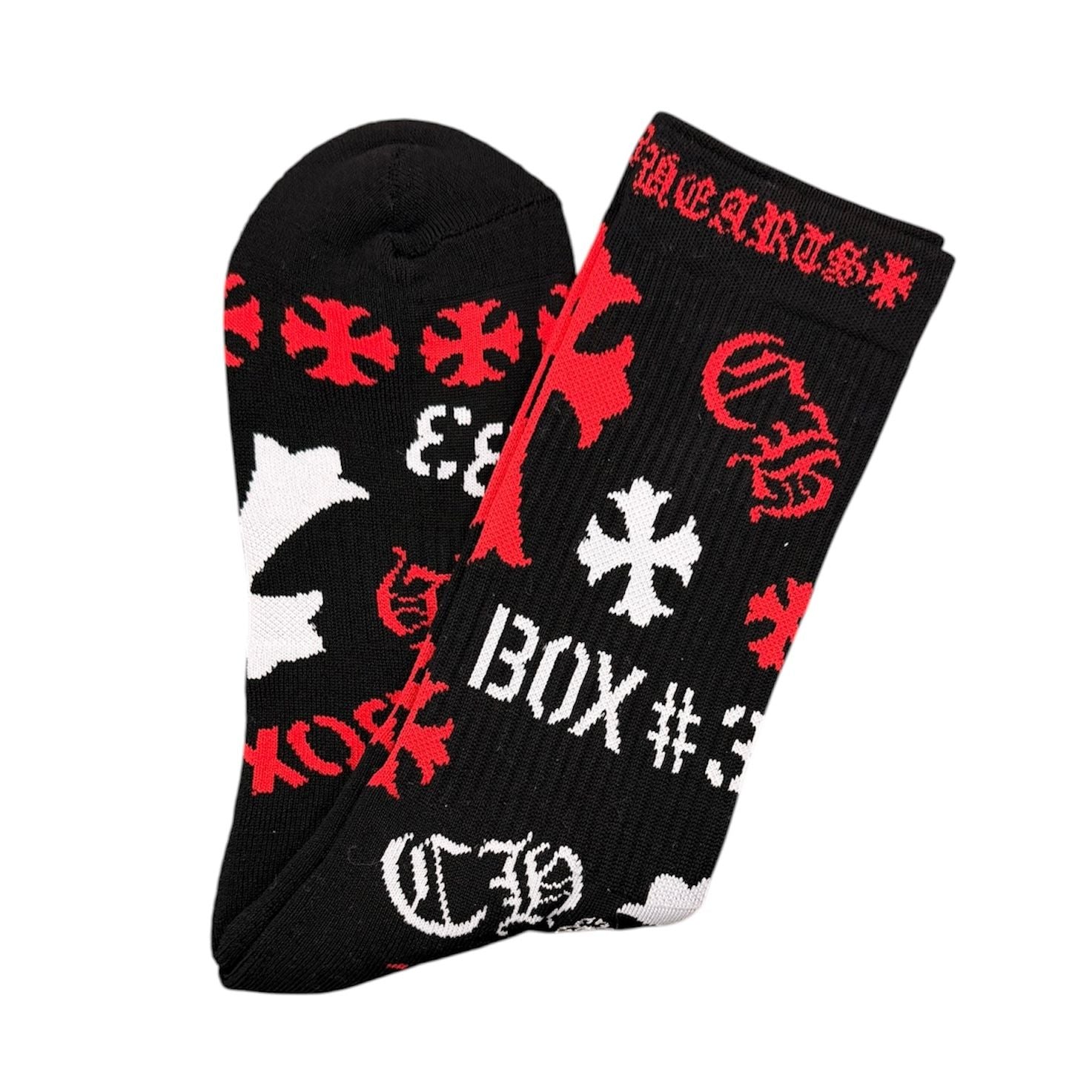 Chrome Hearts Stencil Socks (Black)