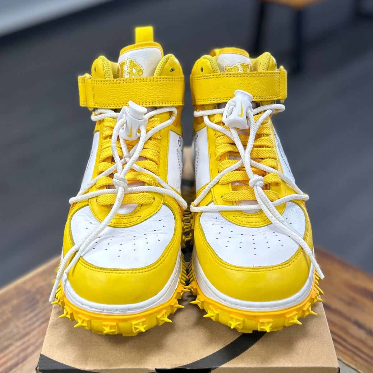 Nike Air Force 1 Mid SP Off-White Varsity Maize - Preowned