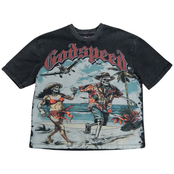 Godspeed Chasing Aloha Tee (Black Wash)