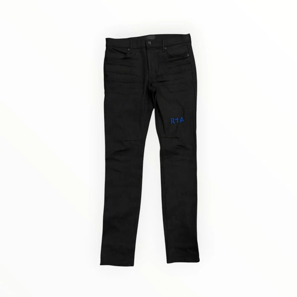 R.T.A Byrant Blue Cross Denim (Black/Blue) - Preowned