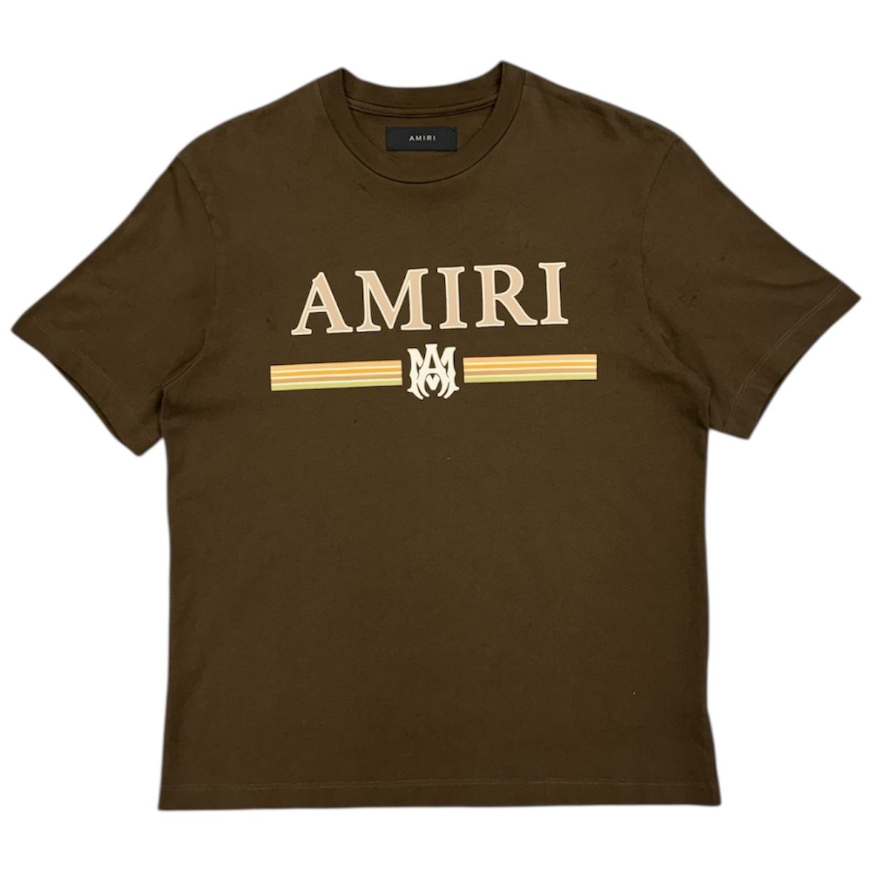 Amiri MA Bar Applique Tee (Brown) - Preowned