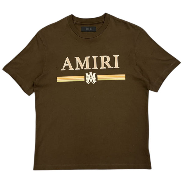 Amiri MA Bar Applique Tee (Brown) - Preowned