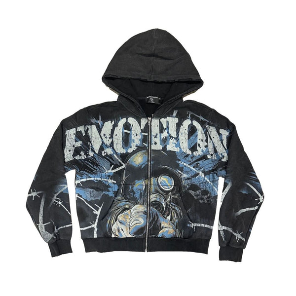 Mixed Emotion Radioactive Hoodie (Acid Wash)