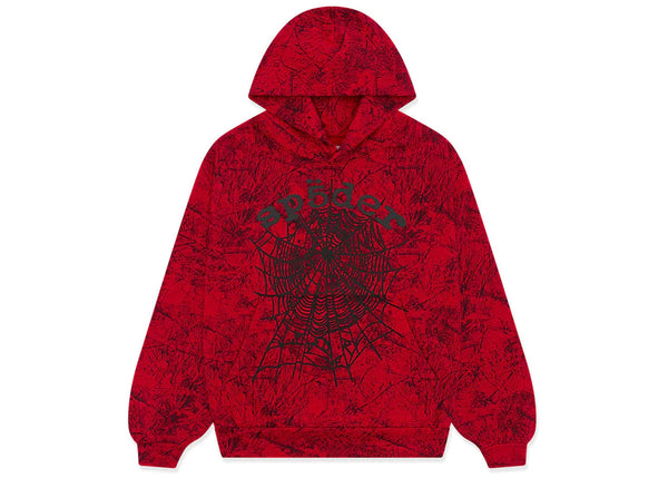Sp5der OG Tree Camo Hoodie (Red) - Preowned