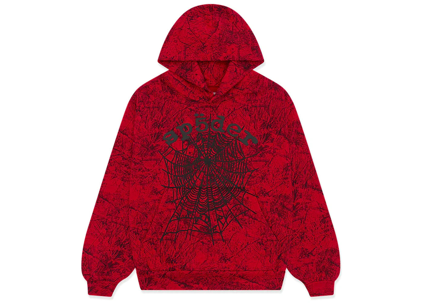 Sp5der OG Tree Camo Hoodie (Red)