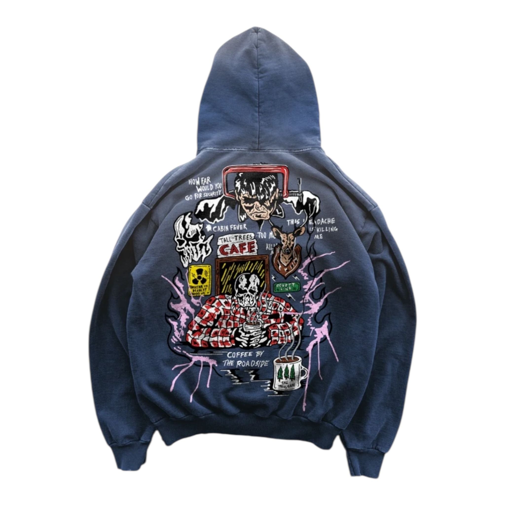 Warren Lotas Roadside Coffee Hoodie (Faded Peony)