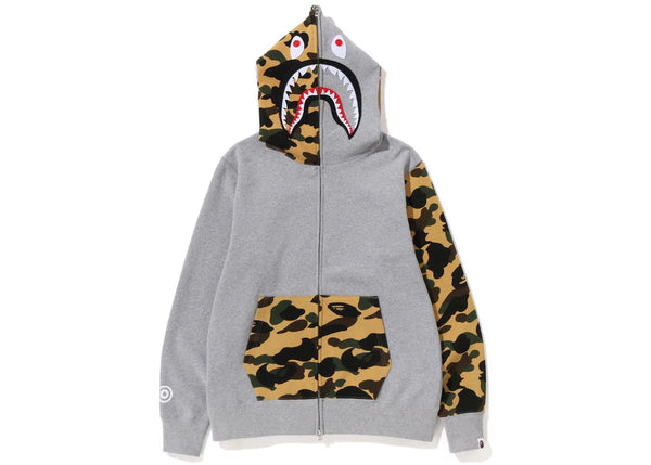 BAPE 1st Camo Shark Full Zip Hoodie (SS23) Grey - Preowned