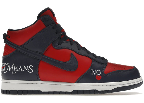 Nike SB Dunk High Supreme By Any Means Navy - Preowned