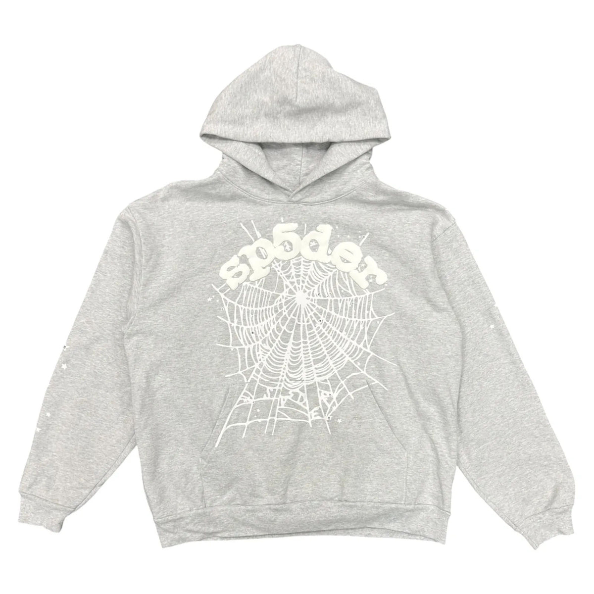 Sp5der OG Web Hoodie Heather Grey - Preowned
