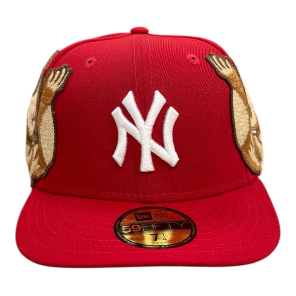 Jon Stan Yankee Fitted (Red)