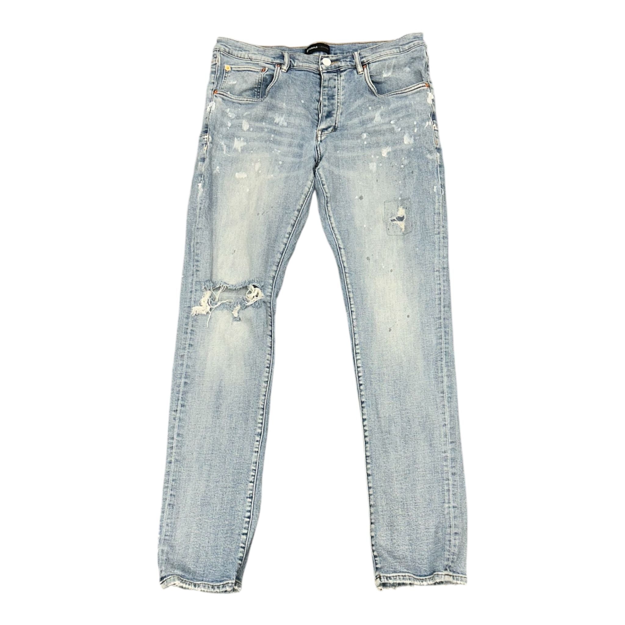 Purple Brand P.001 Jeans (Light Paint Wash Distressed) - Preowned